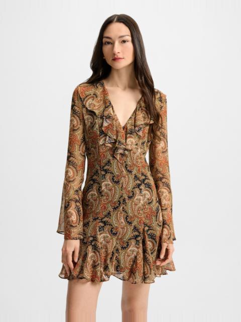 VERONICA BEARD ADRIENNE SILK MINI DRESS
