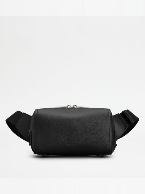 Tod's CROSSBODY BAG IN LEATHER MINI - BLACK