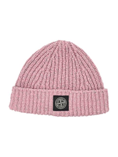 Stone Island Stone Island Mouliné Wool Beanie With Compass Logo