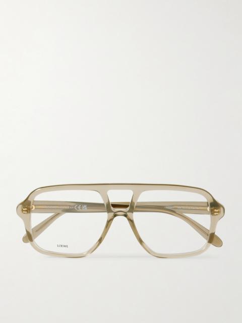 Loewe Aviator-style Acetate Optical Glasses
