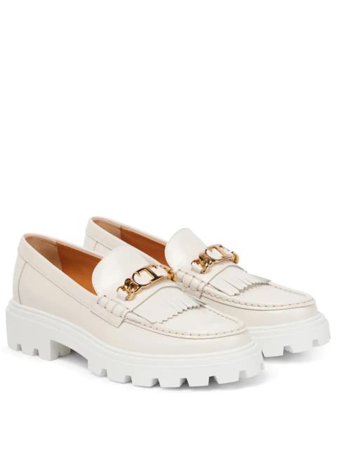 Tod's Fringed leather loafers