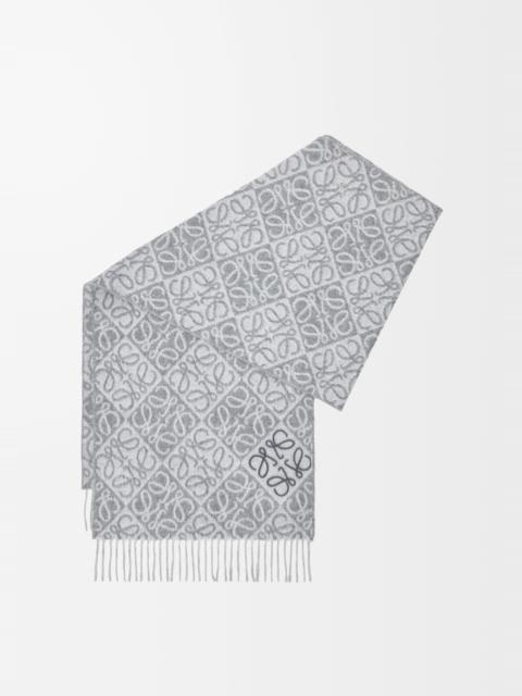 Loewe Anagram scarf in wool and cashmere