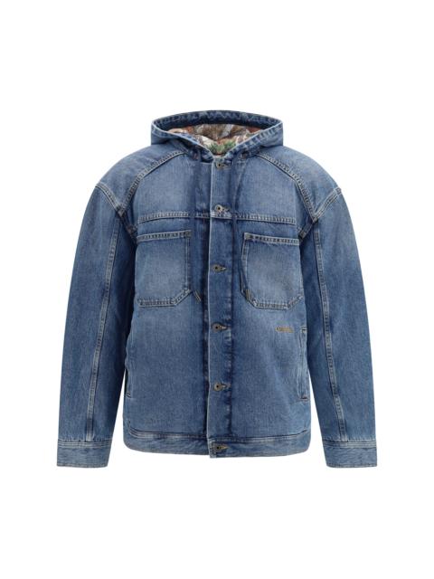 Off-White Off-White Men Bookish Padded Denim Jacket