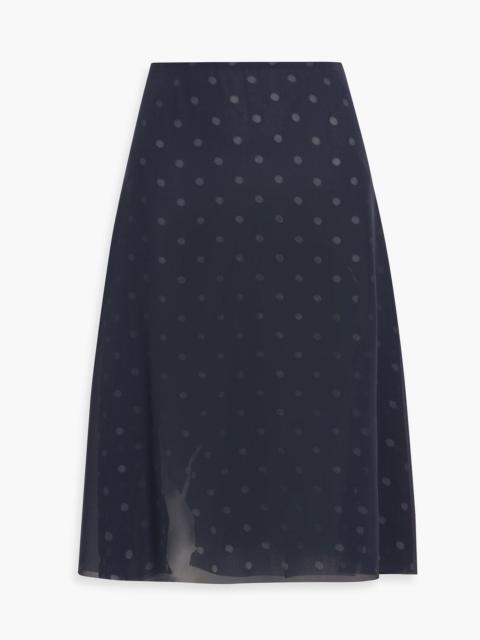 Acne Studios Layered polka-dot chiffon skirt