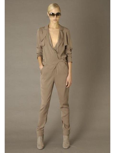 GUCCI Gucci - 2010 Pre-Fall Runway Silk Trench Jumpsuit