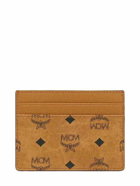 MCM Mini Aren Visetos Coated Canvas Card Case