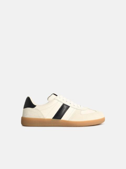 'ARCHER' WHITE SUEDE SNEAKERS