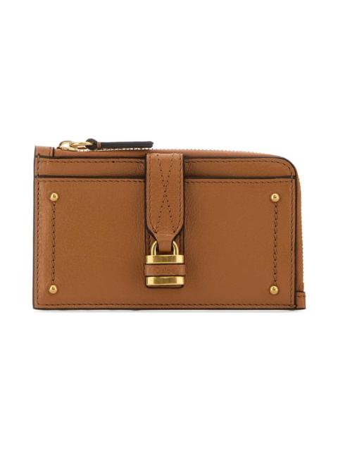 Chloé Brown Leather Small Paddington Coin Purse