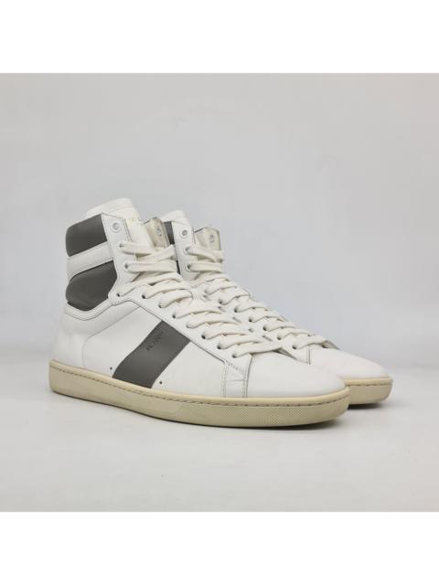 SAINT LAURENT Saint Laurent - 2013 SL/02H White Gray High Top Sneakers