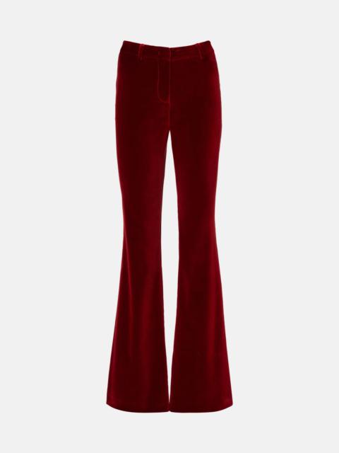 Etro Cotton velvet flared pants
