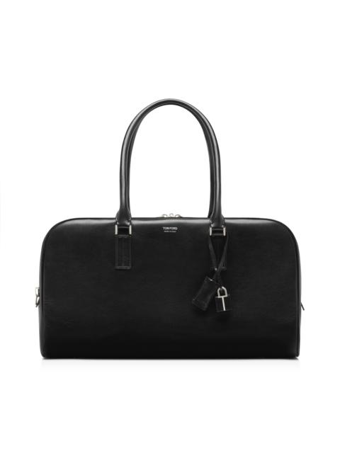 TOM FORD SUPPLE GRAIN LEATHER DOUBLE ZIP BOWLING BAG