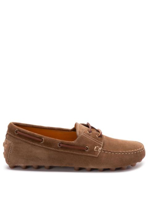 Tod's Tod's Men Suede Gommino Bubble Lace-Up Boat Loafers