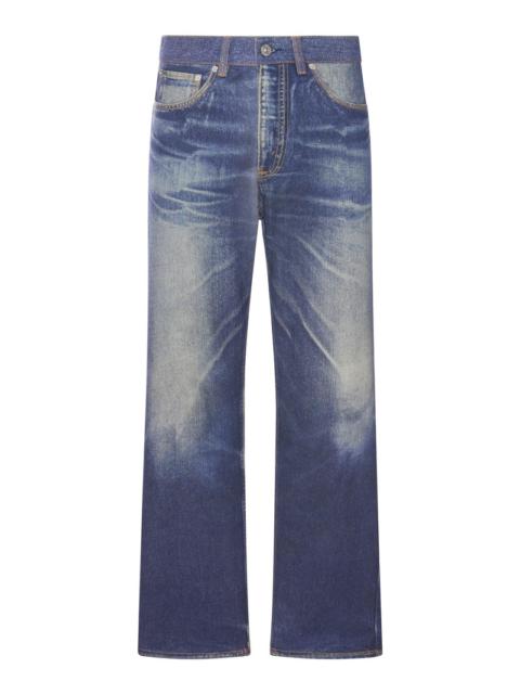 Our Legacy Our Legacy Men Jeans Third Cut Con Stampa Denim Effetto Trompe-L`Œil