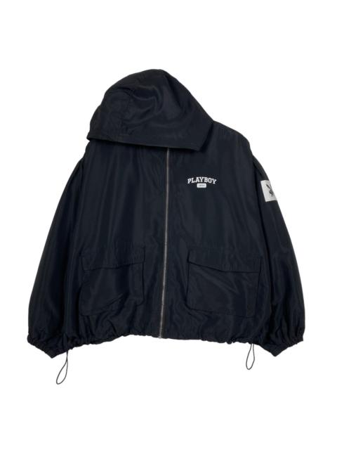 Other Designers Playboy Zipper Cropped Hoodies Jacket Oversize