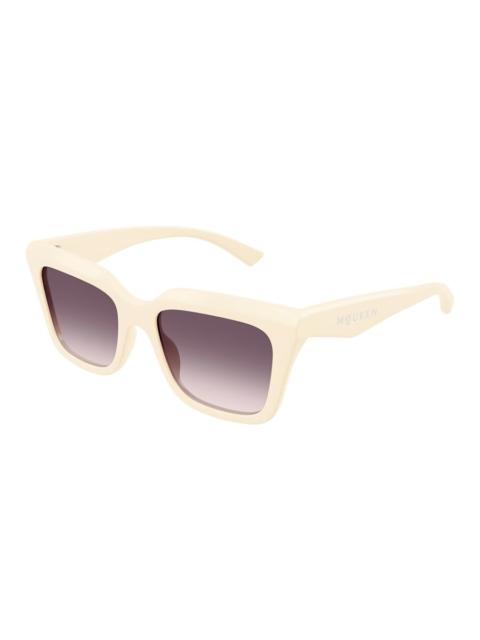 Alexander McQueen Alexander McQueen Violet Gradient Square Ladies Sunglasses AM0473SA 004 54