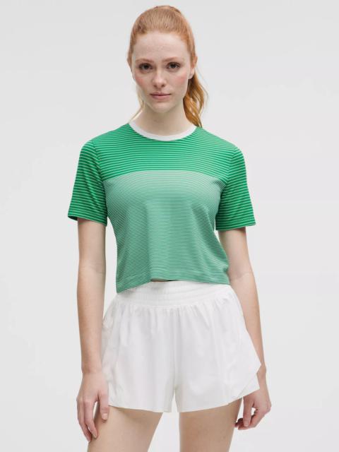 lululemon Seamless Classic-Fit Mariner Stripe Cropped T-Shirt