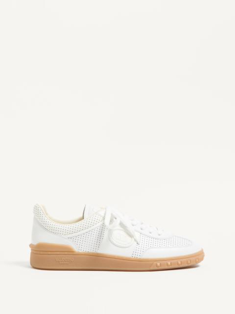 Valentino UPVILLAGE LOW-TOP SNEAKER IN PERFORATED NAPPA LEATHER