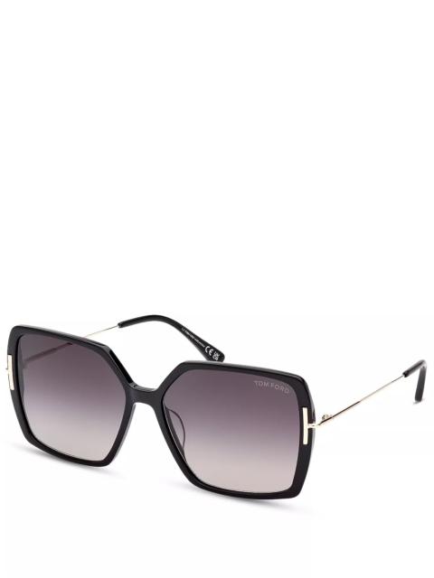 TOM FORD Joanna Butterfly Sunglasses, 59mm