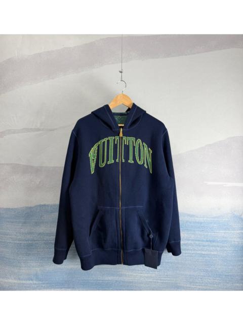 Louis Vuitton Louis Vuitton Reversible Hooded Jacket with All-Over Dark Blue Monogram Print