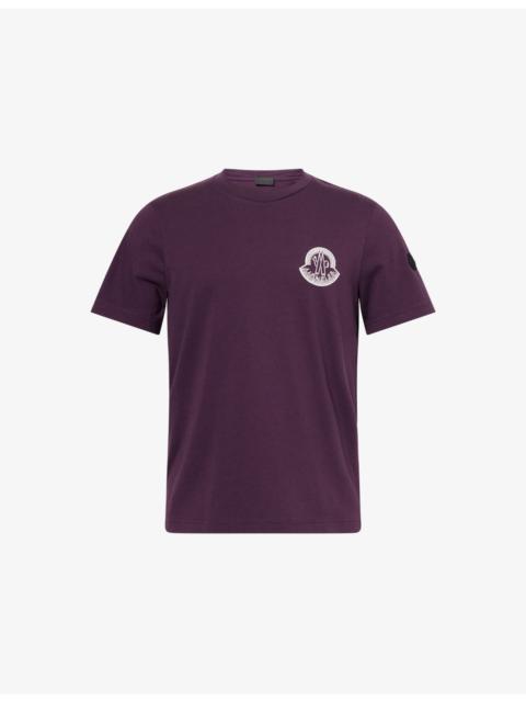 Moncler Badge Crewneck Cotton-Jersey T-Shirt