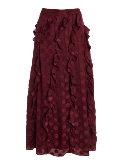 ULLA JOHNSON Poppy Skirt red
