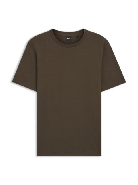 BOSS T-SHIRT WITH BUBBLE-JACQUARD STRUCTURE