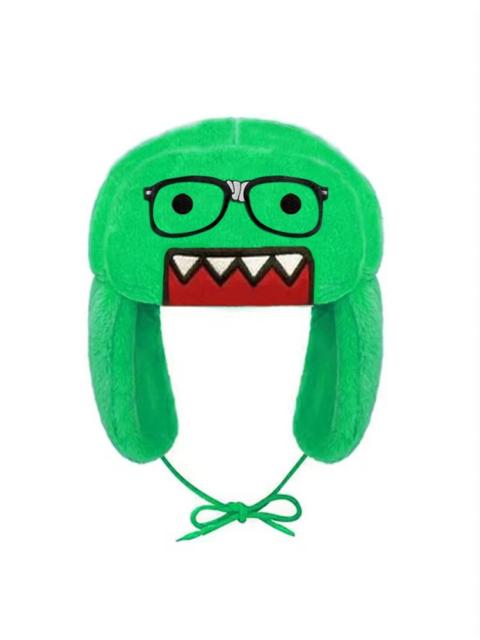 Other Designers Japanese Cartoon Anime Glasses Domo Kun Ushanka Green Hat Cute Y2K Warm Winter Hat