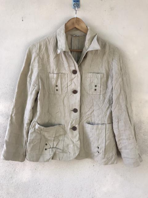 Other Designers Vintage - Vintage Made in Japan Trip Knit Button up Jacket