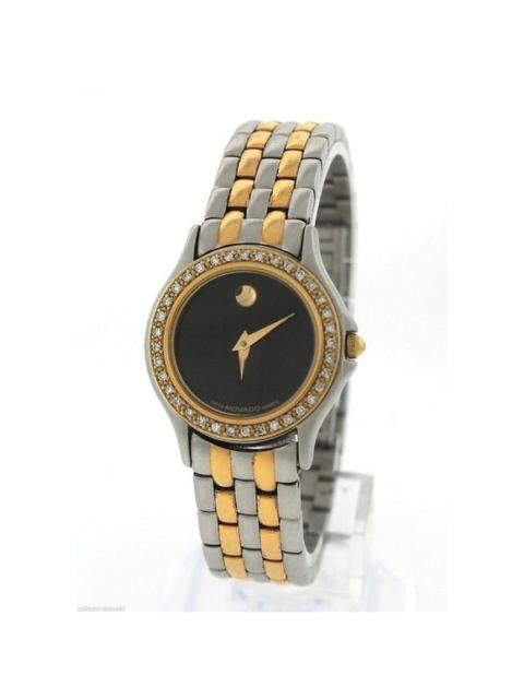 Movado Museum Two Tone 85-E4-9812 Diamond Watch