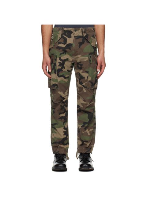 RRL by Ralph Lauren Khaki Regiment Camo Ripstop Cargo Pants
