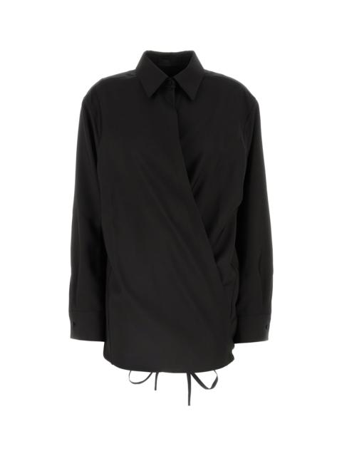 Valentino Black wool blend shirt