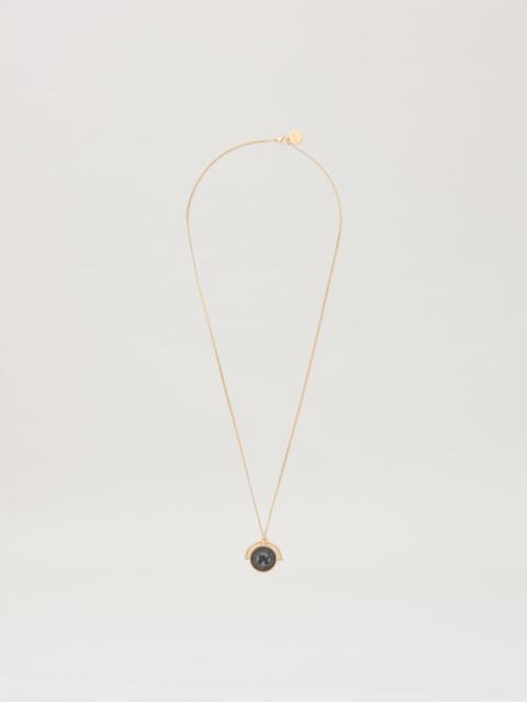 Palm Angels Stone Emblem Necklace