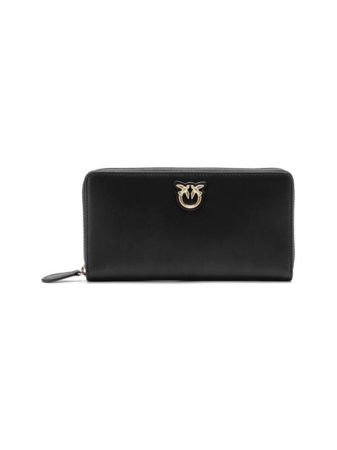 PINKO Ryder Leather Zip Around Wallet