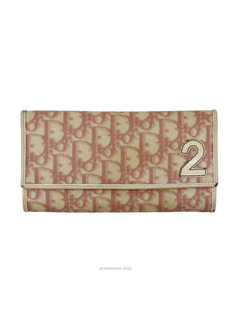 Long Wallet - Dior Trotter Oblique 2 Pink