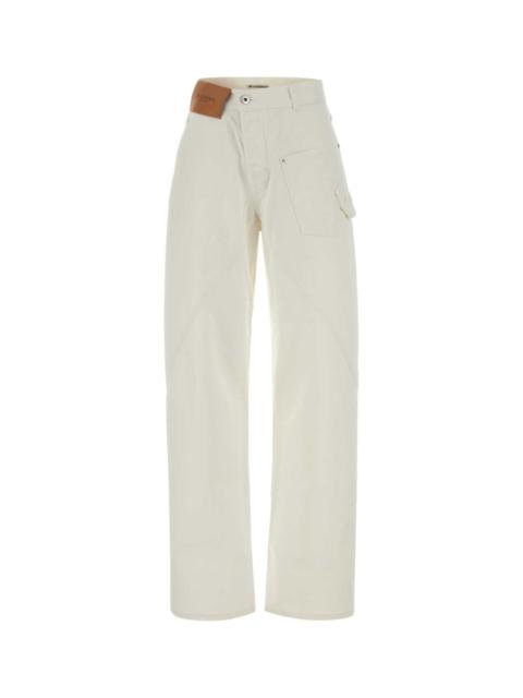 Other Designers Jw Anderson Women White Denim Jeans