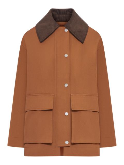 GANNI Ganni Women Brown Twill Jacket