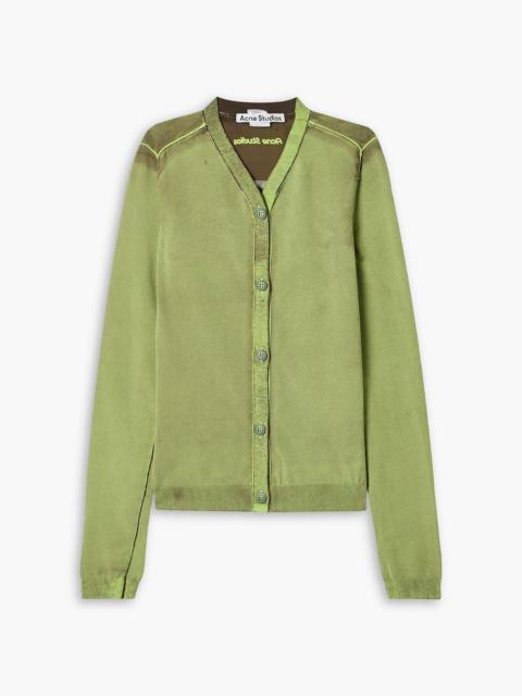Acne Studios Dégradé stretch-jersey cardigan