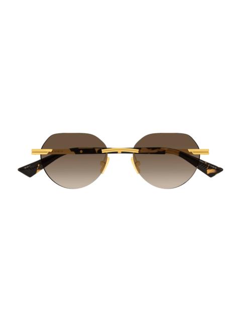 Bottega Veneta Bv1379s-003 - Gold / Havana Sunglasses