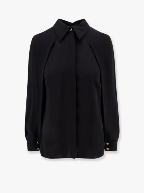 ELISABETTA FRANCHI - Elisabetta Franchi Viscose Shirt With Gold Metal Button