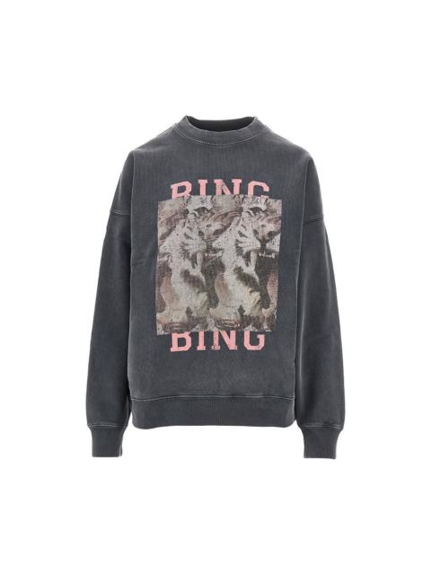 ANINE BING Anine Bing Tiger Bing Print 'Miles' Sweatshirt Black