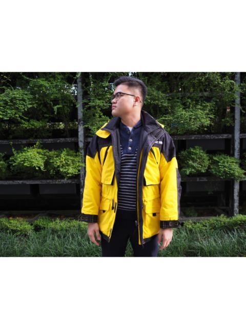 The North Face Japanese Designer Brand Point Square not Supreme Iconic Winter Insulated Jacket Yellow Black