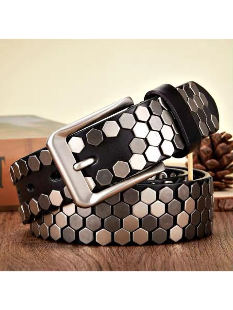 Leather - 110 cm Rivet Studded Belt
