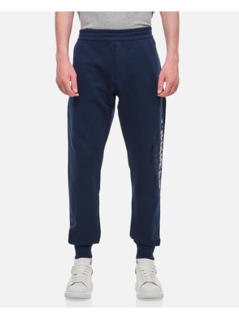 Alexander McQueen Alexander Mcqueen Men Cotton 'Graffiti' Jogging Pants