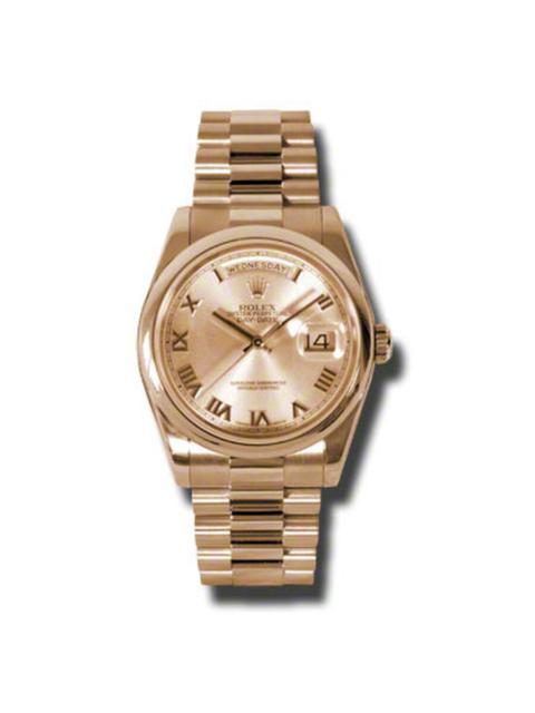 ROLEX Rolex Day-Date Champagne Dial 18K Everose Gold President Automatic Men's Watch 118205CRP