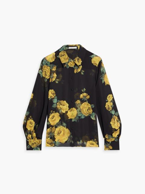 Alice + Olivia Candace floral-print chiffon shirt