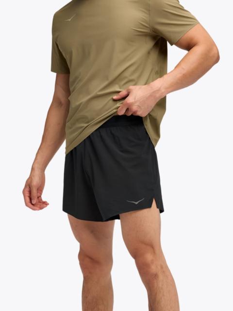 HOKA Men's Glide 5" Short w/ Brief Shoes in Black