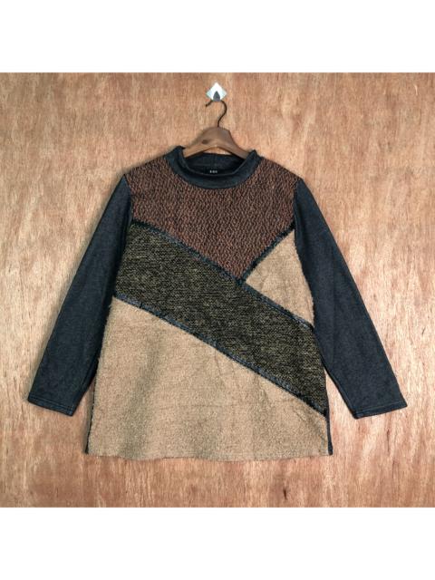 Other Designers Homespun Knitwear - Patchwork Style Knitwear Sweater