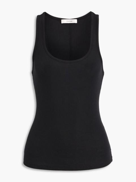FRAME Ribbed stretch-modal jersey tank