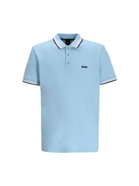 BOSS Boss Blue Polo Shirts Men