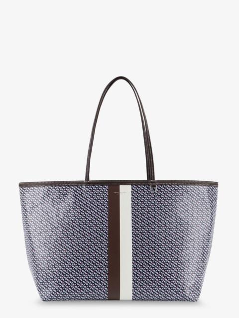 TORY BURCH Tory Burch The Racer Tote Shoulder Bag Blue
